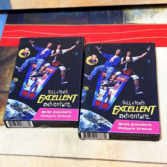 NEW (2) LOOTCRATE x BILL & TED'S EXCELLENT ADVENTURE RETRO MOVIE PICTURE FRAMES - Picture 1 of 3